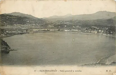 San Sebastián — Vista geral e concha — M.D. n°39