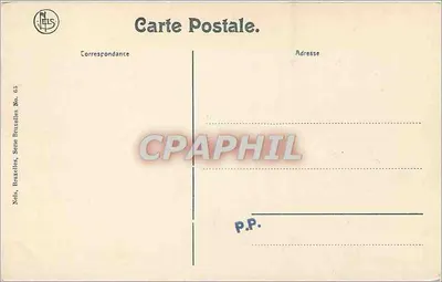 Bruxelas - A Biblioteca — Nels, Bruxelas, Série Bruxelas No. 65 — Verso