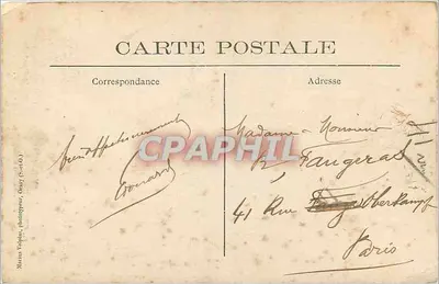 Vale de Chevreuse — A Escada e a Porta do Castelo da Madeleine — M. V. — Verso
