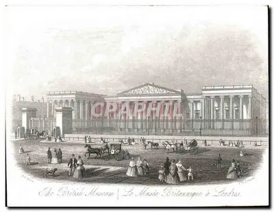 O Museu Britânico em Londres — gravura de D. S. D. Mand