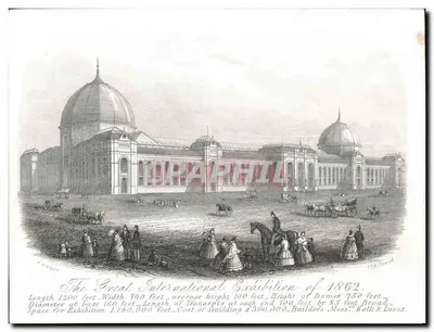 Exposição internacional de 1862 — Londres — gravura de J.S. Wood