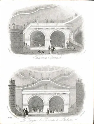 O Tubo do Tâmisa em Londres — vista interior — J.T. Wood, n° 641