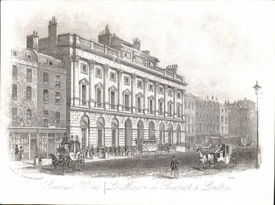 Casa de Somerset em Londres — gravura de Lambard & Reed, n°218