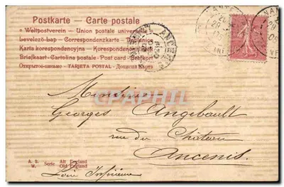 Cavalier en calèche — scène de campagne — A. S. W. Alt England — Rewers