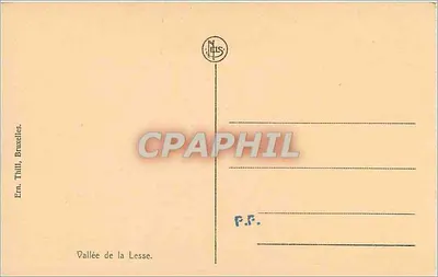 Conflito do Iwoigne e da Lesse — Editor N.ELS, número de série não visível — Verso