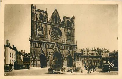 Lyon - Cathédrale Saint-Jean — éditeur J. Cellard, Lyon