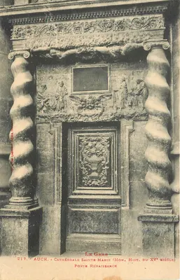 Auch - Catedral Santa Maria (Monumento Histórico do Século XV) - Porta Renascentista