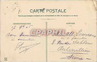 L'Ariège em vista de Tarascon — Os Pirineus Ariégeois — Fototipia Labouche Frères Toulouse — Verso