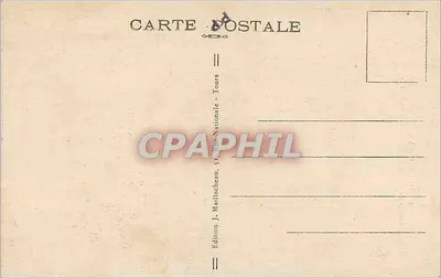 Casa com colmata em Tours — Place Plumereau — Edição J. Maillocheau — Verso