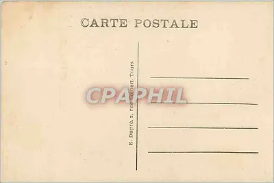 Tours (Indre-et-Loire) — Katedra Świętego Gatiana i część Wschodnia Miasta — A. P. — Rewers