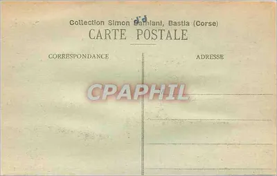 Córsega - Ajaccio - O Golfo — Coleção Simon Bamlani, Bastia (Córsega) — Verso