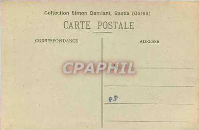 Monte Rotondo — Córsega — Coleção Simon Damiani, Bastia (Córsega) — n° 350 — Verso