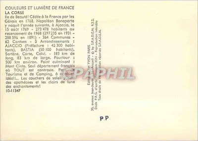 Etude sur la Corse — Wydanie Jean-Jaurès, n°10-11347 — Rewers