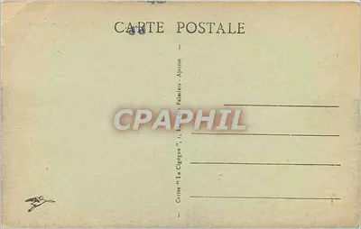 Wyspy Sanguinaires — Ajaccio — wydawca 'La Cigogne', nr 10 — Rewers