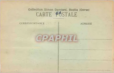 Ajaccio - Golfa — kolekcja Simon Damiani, Bastia (Korsyka) — n° 522 — Rewers