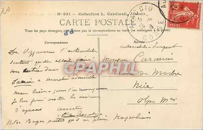 Ajaccio - Pomnik Bonapartego — wydawca nieznany, nr 851 — Rewers