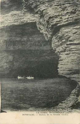 Bonifacio — Entrata della Grande Grotta — Edizione Scarlia, ufficio tabacchi