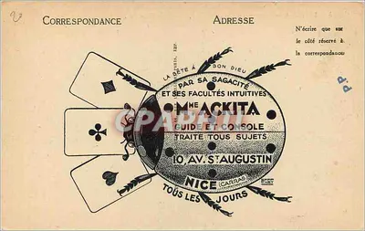 Ajaccio — Pejzaż miasta i dna zatoki — LL — Rewers