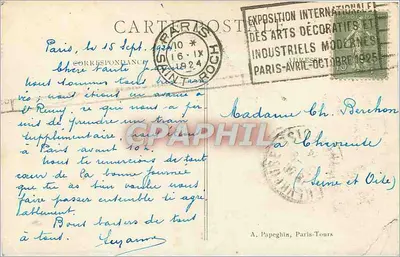 Paris — A Basílica da Madeleine — A.P. (n° 268) — Verso