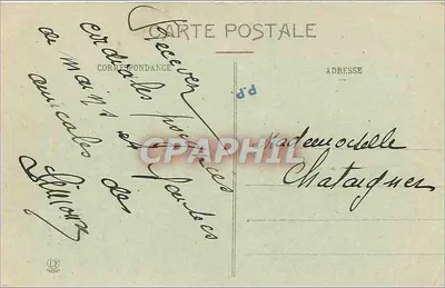 Le Conteur Arane, de Ponsin — statue en plein air — éditeur P. Béchard, n°10 — Verso