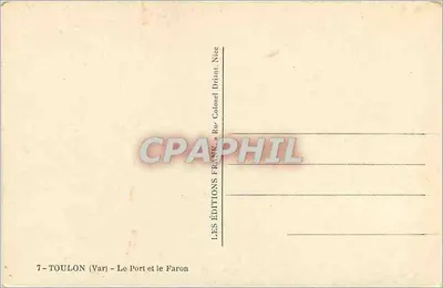Toulon (Var) — Port i Faron — Wydawnictwo Frantz, Nice — Rewers