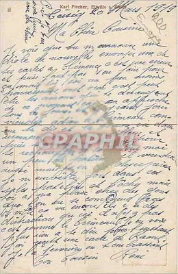 Bacharach a. Rh. — widok panoramiczny wsi nad Rynem — wydawca nieznany — Rewers
