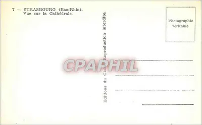 Strasburg — Widok na katedrę — Fred Roth-Denner — Rewers