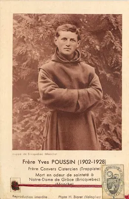 Frei Yves Poussin (1902-1928) — Frei Convers Cistercien (Trappista) — Foto H. Bioret (Valognes)