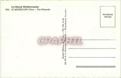 Le Mourillon (Var) — Vista Generale — Société Éditions de France — Verso