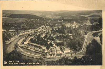 Bouillon — Panorama tirado do mirante — editor L. Buisson, n° 147