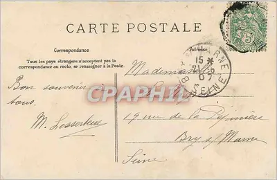 Le Tréport — Panorama — Onbekende uitgever, n°5 — Achterkant