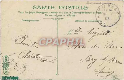 Le Tréport — Treteaux z piżamami w czasie kąpieli — wydawca bez widocznej inskrypcji — Rewers