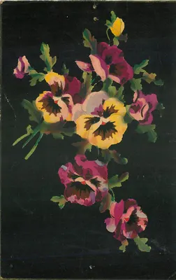 Bouquet de pensées — ilustração — Impressora na França n°103