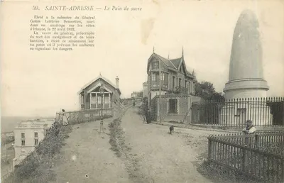 Sainte-Adresse — O Pain de Sucre — Monument erguido em homenagem ao Geral Cornet Lefèbvre Desnoëttes