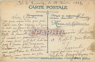 Três generais franceses — Castelnau, Joffre, Pau — editor L.V.C. n° F4 — Verso