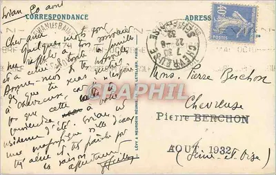 EVIAN-LES-BAINS — Ogólny widok z Lac Léman — wydawca Lévy & Neurdein Réunis, nr 163 — Rewers