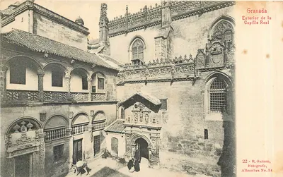 Granada — Exterior da Capilla Real — R. Garzon, Alhambra No. 24