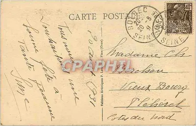 Les Roches d'Oêtre — Perle de la Suisse Normande — P. Léonard, n°197 — Verso