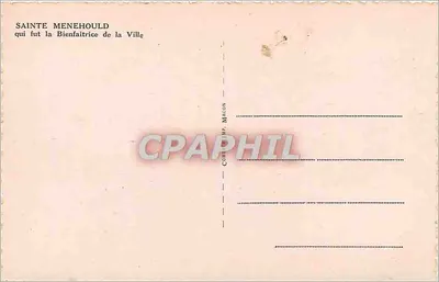 Sainte Menehould — statua na wzniesieniu — Cim — Rewers