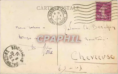 Marselha — Estátua de N.-D. da Guarda — Altura 9m.75 — Editor não identificado — Verso