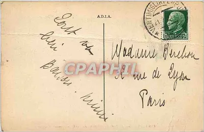 Grimaldi — Sur le Pont Saint-Louis; au fond, la Douane Française — éditeur Grimaldi, n° 6293 — Verso