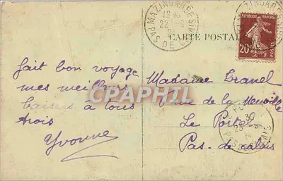 Notre-Dame de Lorette - Panoramablick vom Plateau vor und nach dem Krieg — Rückseite