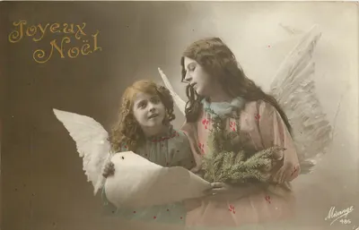 Dois anjos — Feliz Natal — Mésange 486