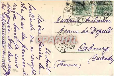 Strasburg — widok miasta z rzeki — wydawca nieznany — Rewers