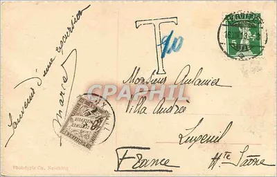See Léman - Insel Salaginon — Phototypie Co., Neuchâtel, n° 6895 — Rückseite