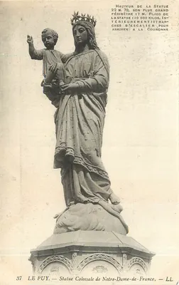 Le Puy — Estátua Colossal de Nossa Senhora da França — LL