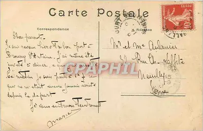 Ballancourt (S.-et-O.) — Os Rochos do Grand-Saussaye — Coleção Paul Allorge, Série C c 2 — Verso
