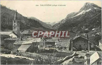 Bilhete postal antigo Val d'Isere