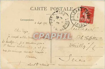 Orléans — La Rue Jeanne d'Arc — Ed H E n°484 — Back