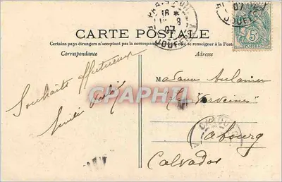Paris - O Parc Monceau - As Ruínas — editor C.M. n°24 — Verso